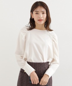 「NATURAL BEAUTY BASIC」 長袖ブラウス MEDIUM オフホワイト レディース