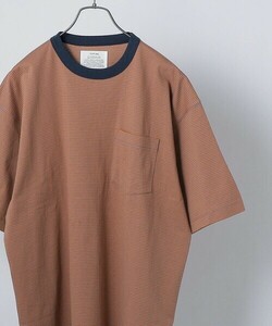 「SHIPS any」 半袖Tシャツ MEDIUM レンガ メンズ