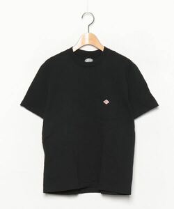 「DANTON」 ワンポイント半袖Tシャツ 36 ブラック レディース