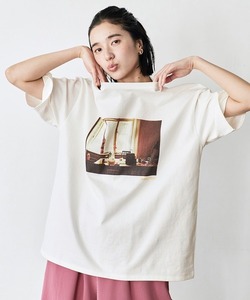 「avecmoi」 半袖Tシャツ MEDIUM オフホワイト レディース