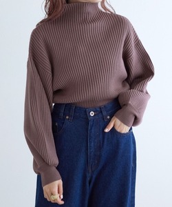 「w closet」 長袖ニット FREE モカ レディース