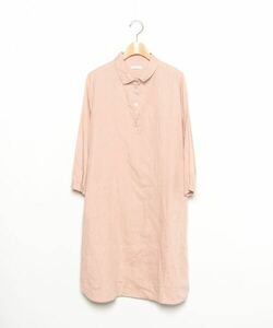 「fog linen work」 シャツワンピース - ベージュ レディース