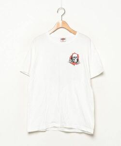 「POWELL PERALTA」 半袖Tシャツ M ホワイト メンズ