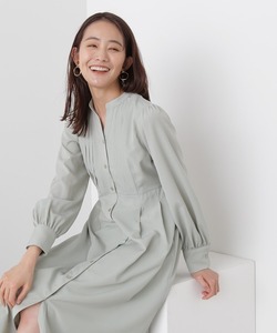 「N.（N. Natural Beauty Basic）」 長袖ワンピース MEDIUM ライトグリーン レディース_画像1