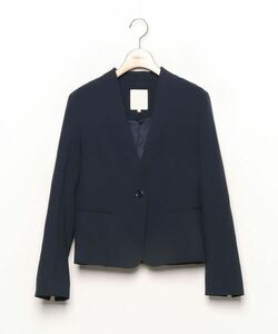 「B:MING by BEAMS」 ノーカラージャケット MEDIUM ネイビー レディース