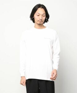 「BEAMS T」 長袖Tシャツ MEDIUM ホワイト メンズ