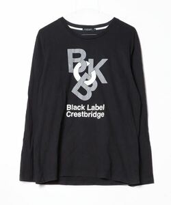 「BLACK LABEL CRESTBRIDGE」 長袖Tシャツ LARGE ブラック メンズ