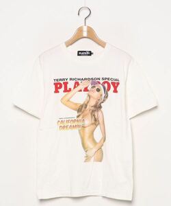 「HYSTERIC GLAMOUR」 半袖Tシャツ「PLAYBOYコラボ」 X-SMALL ホワイト メンズ