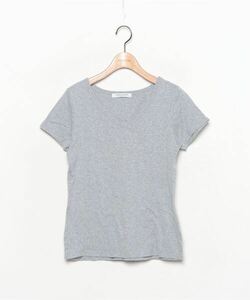 「FORK&SPOON」 ワンポイント半袖Tシャツ ONE SIZE グレー レディース