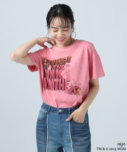 「BAYFLOW」 半袖Tシャツ「PINK PANTHERコラボ」 FREE ピンク レディース