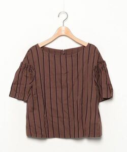 「KATHARINE ROSS」 半袖ブラウス MEDIUM ブラウン レディース_画像1