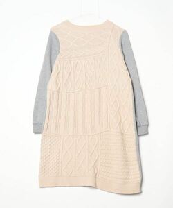 「BEAMS HEART」 ニットワンピース - ベージュ レディース_画像1