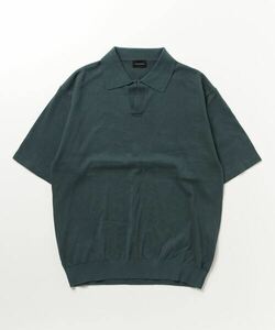 「green label relaxing」 半袖ニット S ダークグリーン メンズ