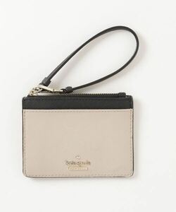 「kate spade new york」 ワンポイントカードケース - ベージュ レディース