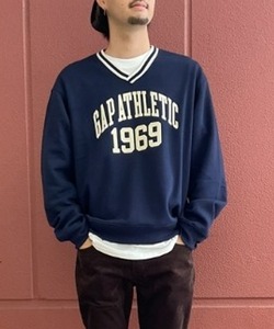 「GAP」 スウェットカットソー X-LARGE ネイビー メンズ