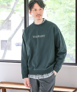 「GLOBAL WORK」 スウェットカットソー X-LARGE カーキ メンズ