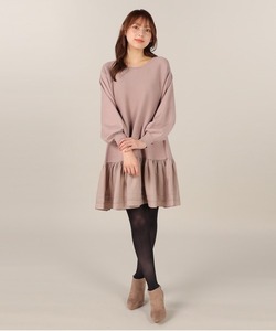 「LAISSE PASSE」 ニットワンピース SMALL グレイッシュベージュ レディース_画像1