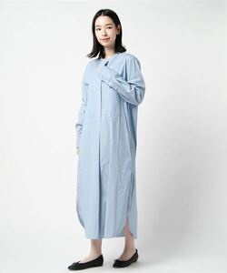 「Demi-Luxe BEAMS」 長袖ワンピース ONE SIZE ブルー レディース