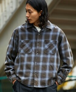 「FREAK'S STORE」 長袖シャツ MEDIUM ブルー メンズ