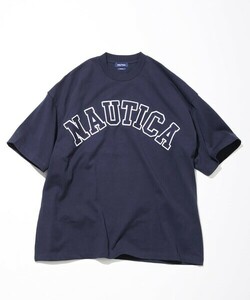 「NAUTICA」 半袖Tシャツ X-LARGE ネイビー メンズ