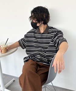 「sedacle」 半袖ポロシャツ LARGE ブラック メンズ