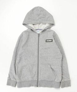 「XLARGE」 「KIDS」ジップアップパーカー 140 グレー キッズ_画像1