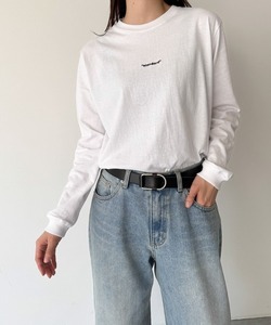 「CANAL JEAN」 「El mar」長袖カットソー ONE SIZE ホワイト レディース_画像1