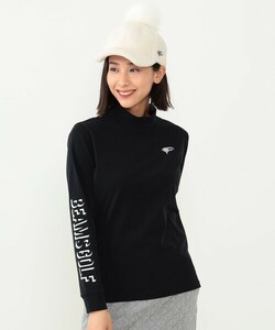 「BEAMS GOLF」 長袖カットソー MEDIUM ブラック レディース