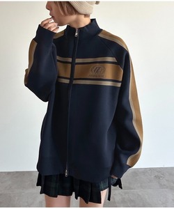 「apres jour mignon」 ニットカーディガン X-LARGE ネイビー レディース_画像1