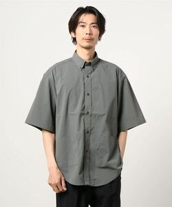 「green label relaxing」 半袖シャツ LARGE ダークグレー メンズ_画像1