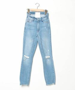 「MOTHER DENIM」 ダメージ加工デニムパンツ 23 ブルー レディース