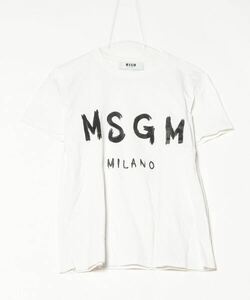 「MSGM」 半袖Tシャツ M ホワイト レディース