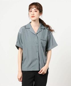 「CAROLINA GLASER」 半袖シャツ ONE SIZE サックスブルー レディース_画像1