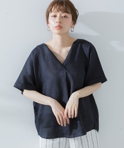 「URBAN RESEARCH Sonny Label」 半袖ブラウス FREE ネイビー レディース