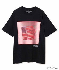 「ADAM ET ROPE'」 「tortoise」半袖Tシャツ X-LARGE ブラック系その他 メンズ