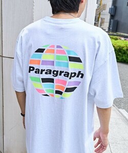 「Paragraph」 半袖Tシャツ フリ- ライトグレー メンズ_画像1