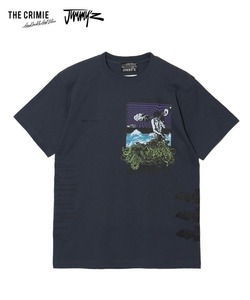 「CRIMIE」 半袖Tシャツ「JIMMY'Zコラボ」 L ネイビー メンズ_画像1