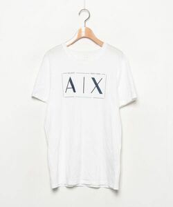 「ARMANI EXCHANGE」 半袖Tシャツ M ホワイト メンズ