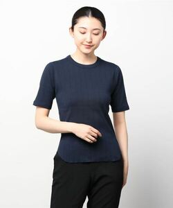 「BEAMS BOY」 半袖Tシャツ「Healthknitコラボ」 ONE SIZE ネイビー レディース_画像1