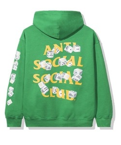 「ANTI SOCIAL SOCIAL CLUB」 プルオーバーパーカー X-LARGE グリーン メンズ