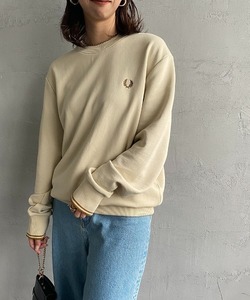 「FRED PERRY」 スウェットカットソー M オートミール レディース