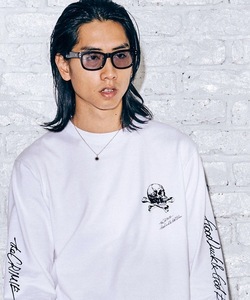 「CRIMIE」 長袖Tシャツ M ホワイト メンズ