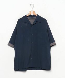 「niko and...」 半袖シャツ MEDIUM ネイビー メンズ