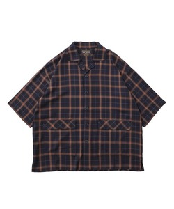 「MR.OLIVE」 半袖シャツ MEDIUM ネイビー メンズ