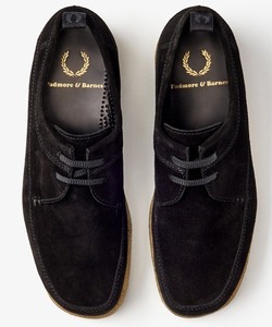 「FRED PERRY」 シューズ「Padmore＆Barnesコラボ」 28cm ブラック メンズ