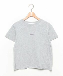 「BEAMS BOY」 刺繍半袖Tシャツ - グレー レディース_画像1