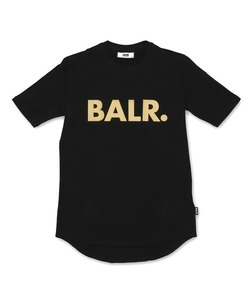 「BALR.」 半袖Tシャツ MEDIUM ブラック×ゴールド メンズ