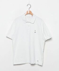 「BAYFLOW」 刺繍半袖ポロシャツ 3 ホワイト メンズ
