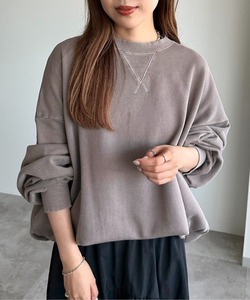 「apres jour mignon」 スウェットカットソー X-LARGE ダークブラウン レディース