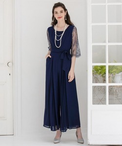 「DRESS PLUS」 パンツドレス X-LARGE ネイビー レディース_画像1